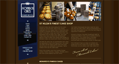 Desktop Screenshot of monarchcakes.com.au